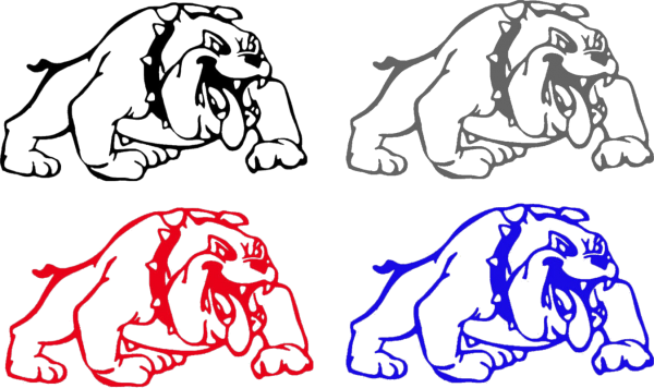 Aufkleber Bulldogge
